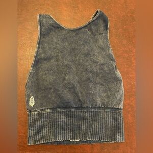 Free People Movement Women's XS/S crop Tank Top navy blue